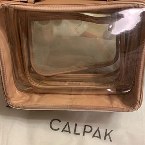 CALPAK Cosmetics Case- Caramel